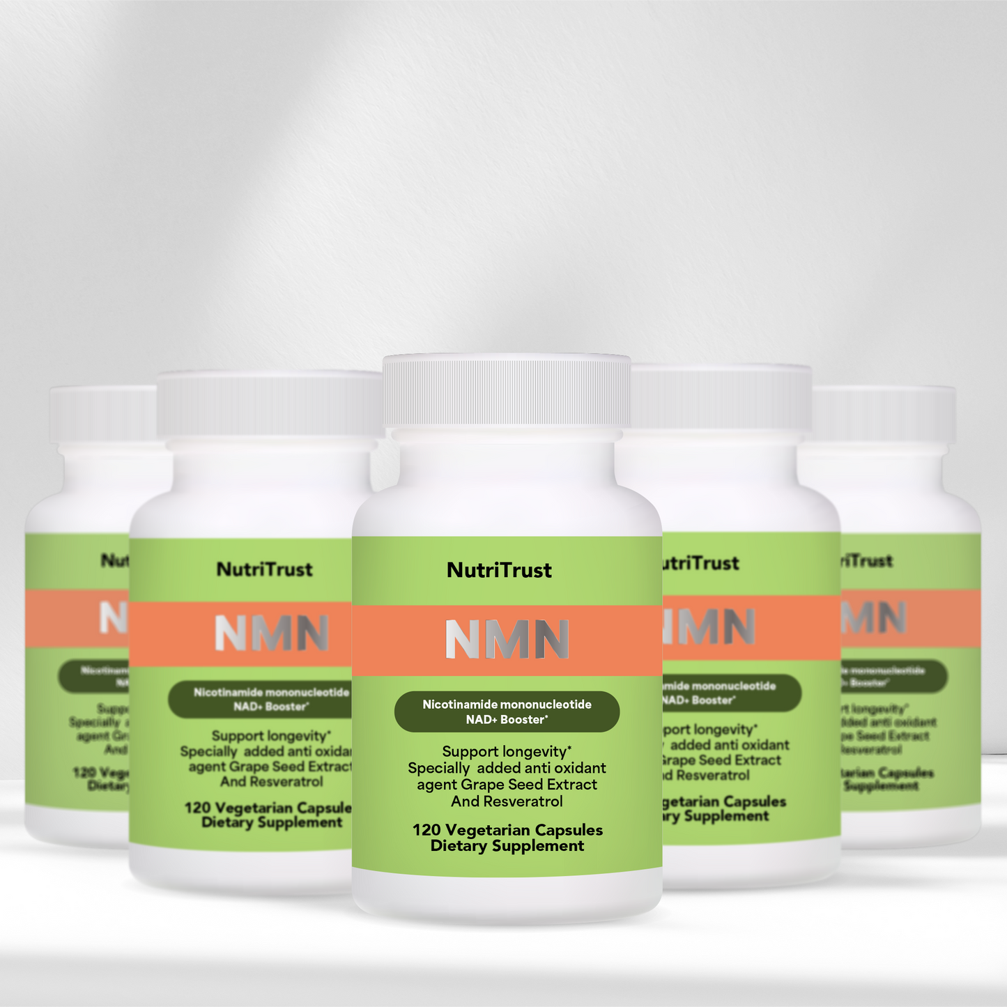 Best NMN Supplement with Resveratrol & Grape Seed Extract – 120 Acid-Resistant Capsules for Energy & Longevity