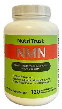 Best NMN Supplement with Resveratrol & Grape Seed Extract – 120 Acid-Resistant Capsules for Energy & Longevity